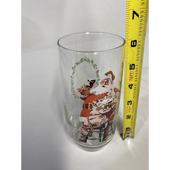 Vintage 1948 Haddon Sundblom Coca-Cola Christmas Santa Claus 12 oz Drink Glass - Picture 5 of 5